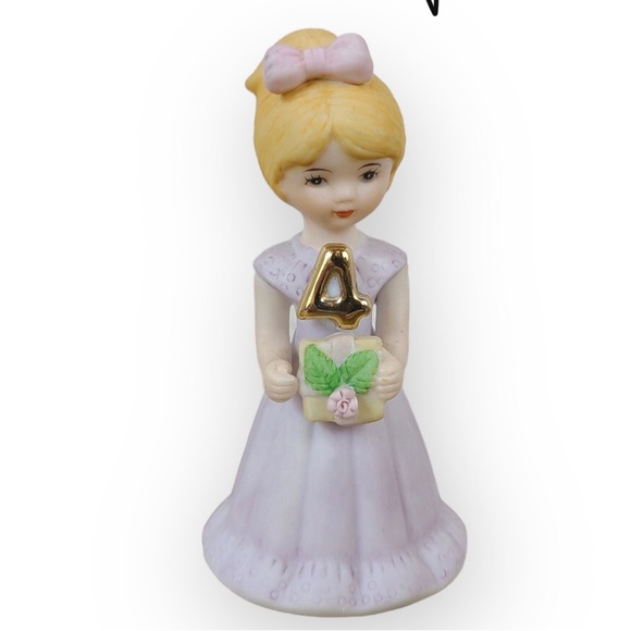 1981 Enesco Collectible Birthday Girl Figurine Set / Ages 0 - 10 / Missing #9 - Picture 5 of 8